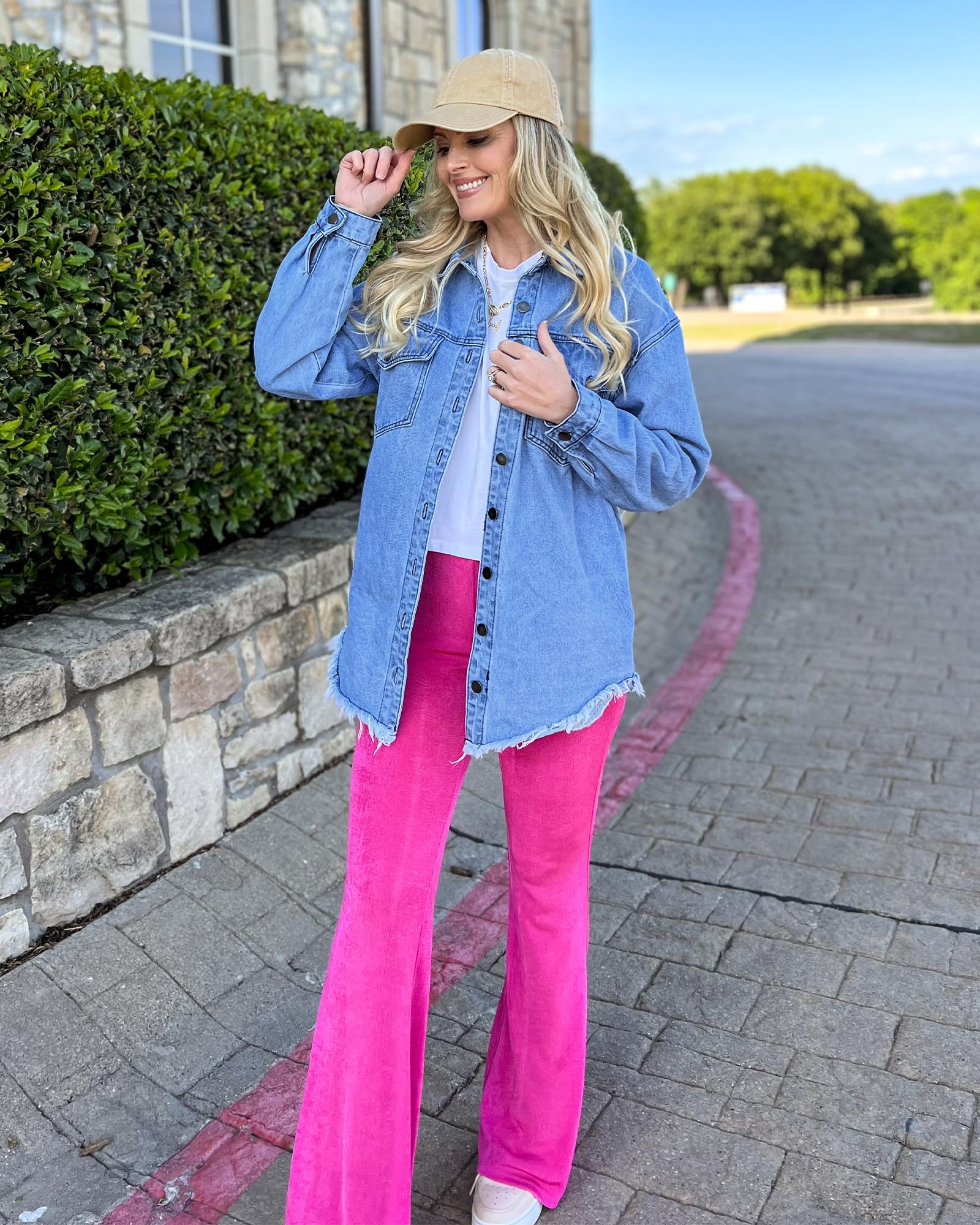 Foto 5 pulgar | Chaqueta Vaquera Luvamia Fashion Para Mujer, Manga Larga, De Gran Tamaño - Venta Internacional.