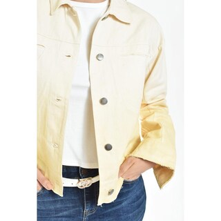 Foto 4 | Chamarra Denim Con Degradado Roman Fahion /juvenil, 19941 (amarillo) Amarillo