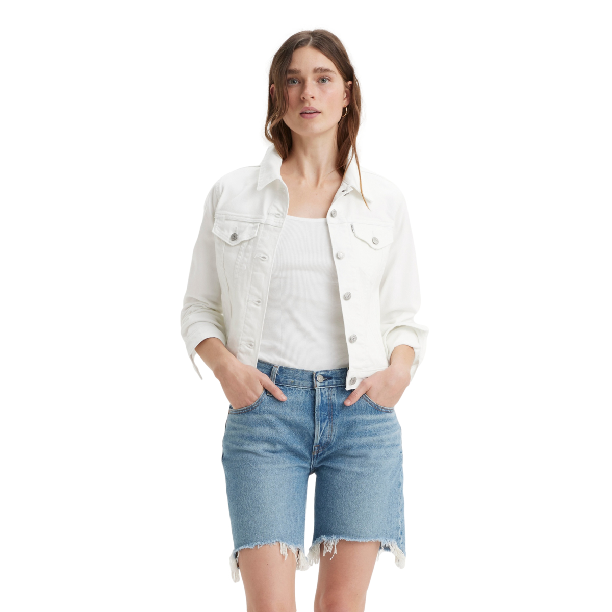 Chamarra Levi's Blanca para Mujer