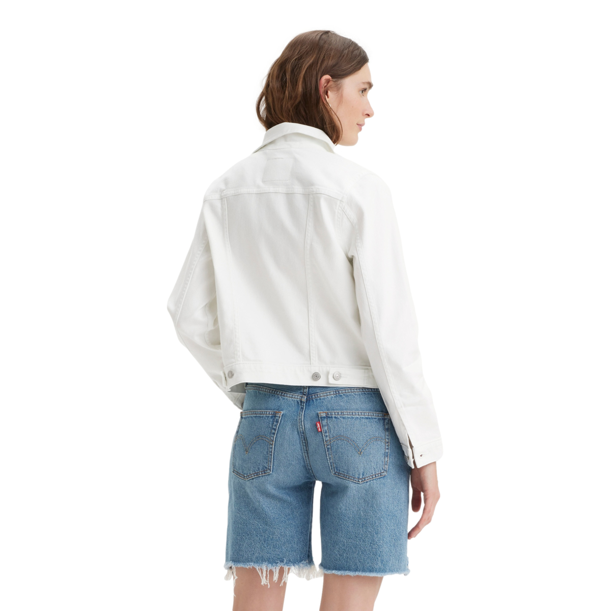 Foto 3 | Chamarra Levi's Blanca para Mujer