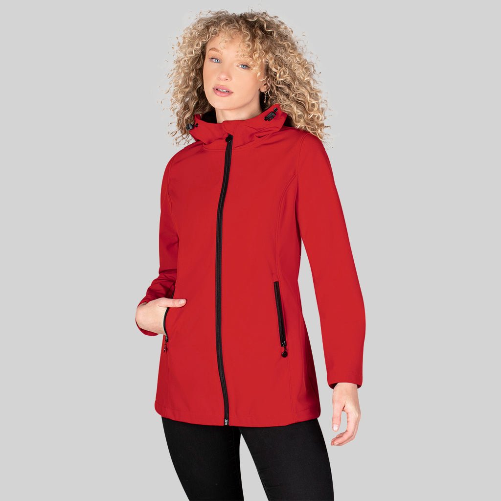 Foto 2 pulgar | Chamarra Greenlander Softshell  Impermeable Entallada Y Con Capucha Para Mujer