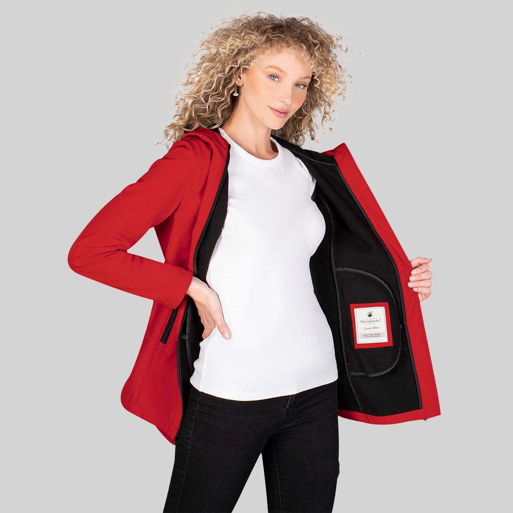 Foto 3 pulgar | Chamarra Greenlander Softshell  Impermeable Entallada Y Con Capucha Para Mujer