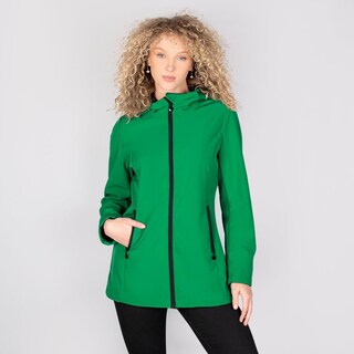 Foto 1 | Chamarra Greenlander Softshell Impermeable Entallada Y Con Capucha Para Mujer
