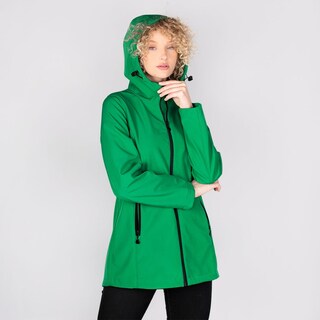 Foto 3 | Chamarra Greenlander Softshell Impermeable Entallada Y Con Capucha Para Mujer