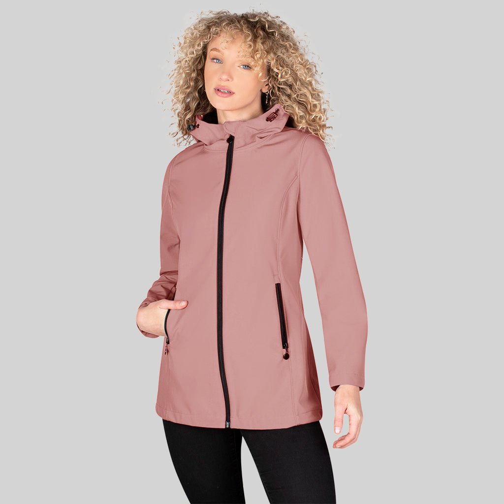 Foto 2 pulgar | Chamarra Greenlander Softshell  Impermeable Entallada Y Con Capucha Para Mujer