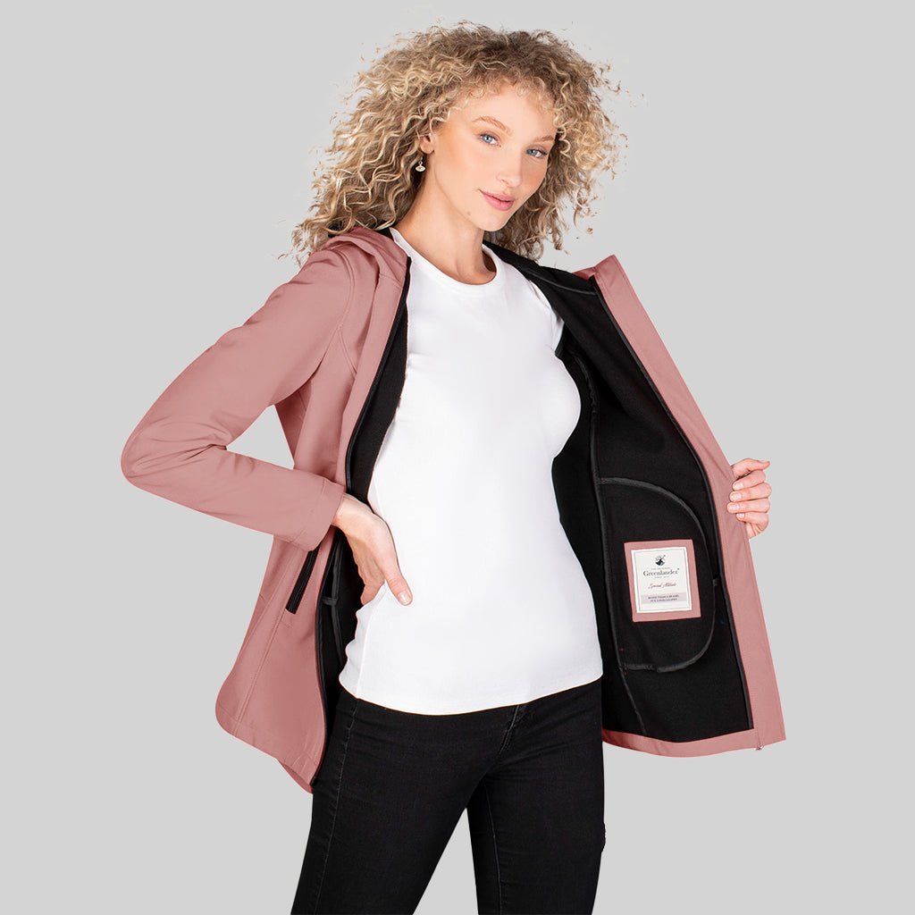 Foto 3 pulgar | Chamarra Greenlander Softshell  Impermeable Entallada Y Con Capucha Para Mujer