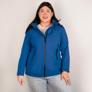 Foto 1 | Chamarra Greenlander Softshell Azul Polar Impermeable para Mujer