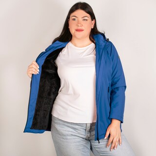 Foto 2 | Chamarra Greenlander Softshell Azul Polar Impermeable para Mujer