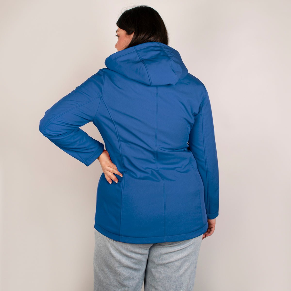 Foto 7 pulgar | Chamarra Greenlander Softshell Azul Polar Impermeable para Mujer