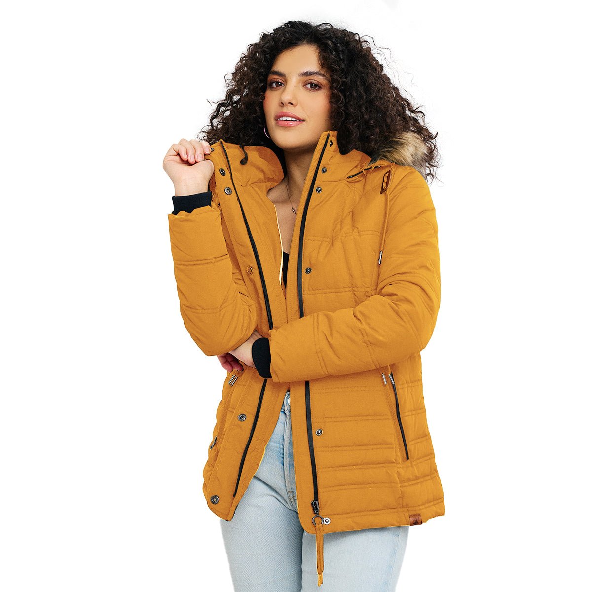 Foto 4 pulgar | Chamarra Greenlander Capitonada Con Gorro Desmontable Para Mujer
