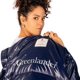 Foto 5 | Chamarra Greenlander Capitonada De Pluma Brillante Para Mujer