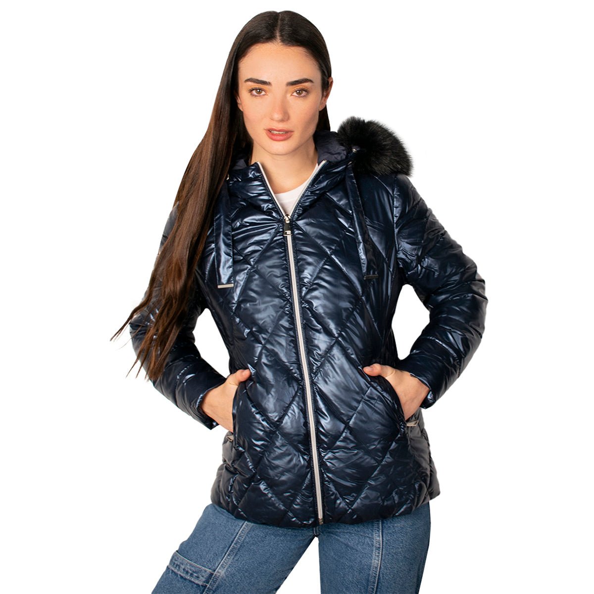 Foto 2 pulgar | Chamarra Greenlander Con Gorro Capitonada Para Mujer