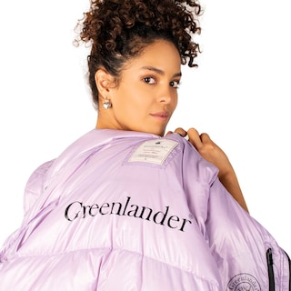 Foto 5 | Chamarra Greenlander Capitonada De Pluma Brillante Para Mujer