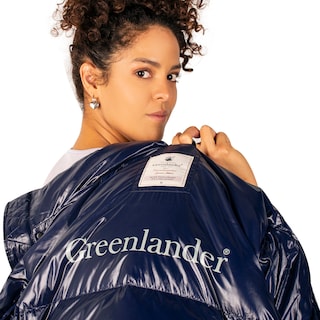 Foto 5 | Chamarra Greenlander Capitonada De Pluma Brillante Para Mujer