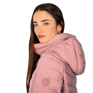 Foto 3 | Chamarra Greenlander Larga Tipo Plumón Con Cuello Alto Para Mujer