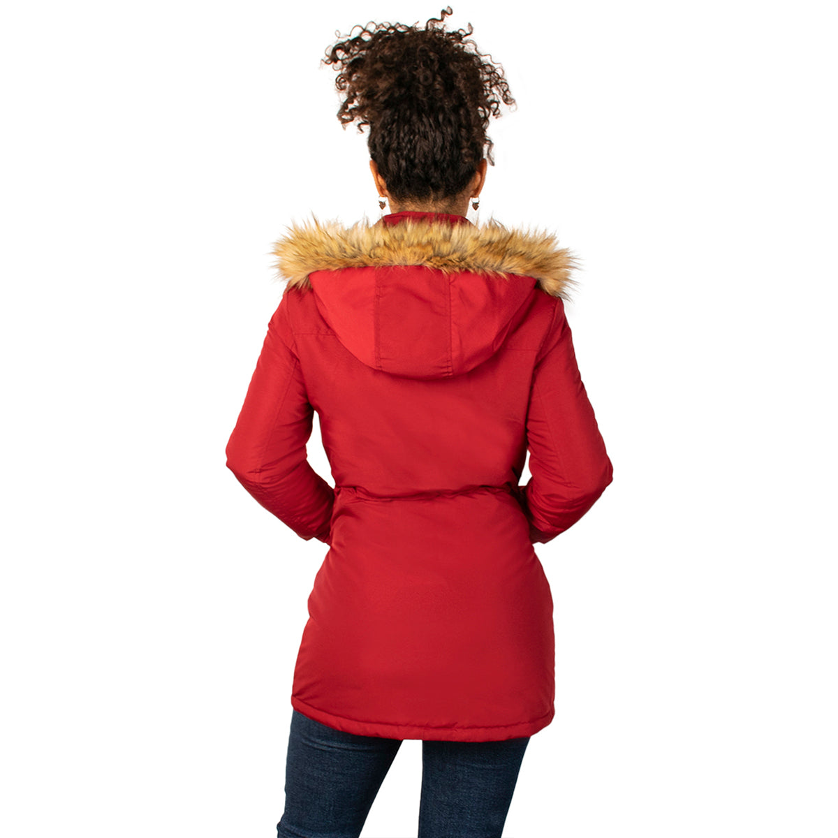 Foto 5 | Chamarra Greenlander Con Cintura Ajustable Y Gorro De Peluche Doble Vista Para Mujer