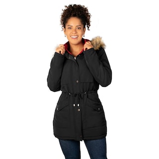 Foto 1 | Chamarra Greenlander Con Cintura Ajustable Y Gorro De Peluche Doble Vista Para Mujer