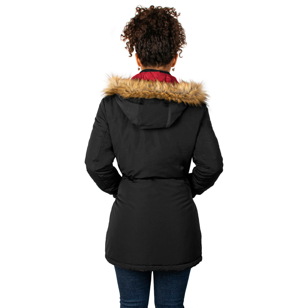 Foto 5 | Chamarra Greenlander Con Cintura Ajustable Y Gorro De Peluche Doble Vista Para Mujer