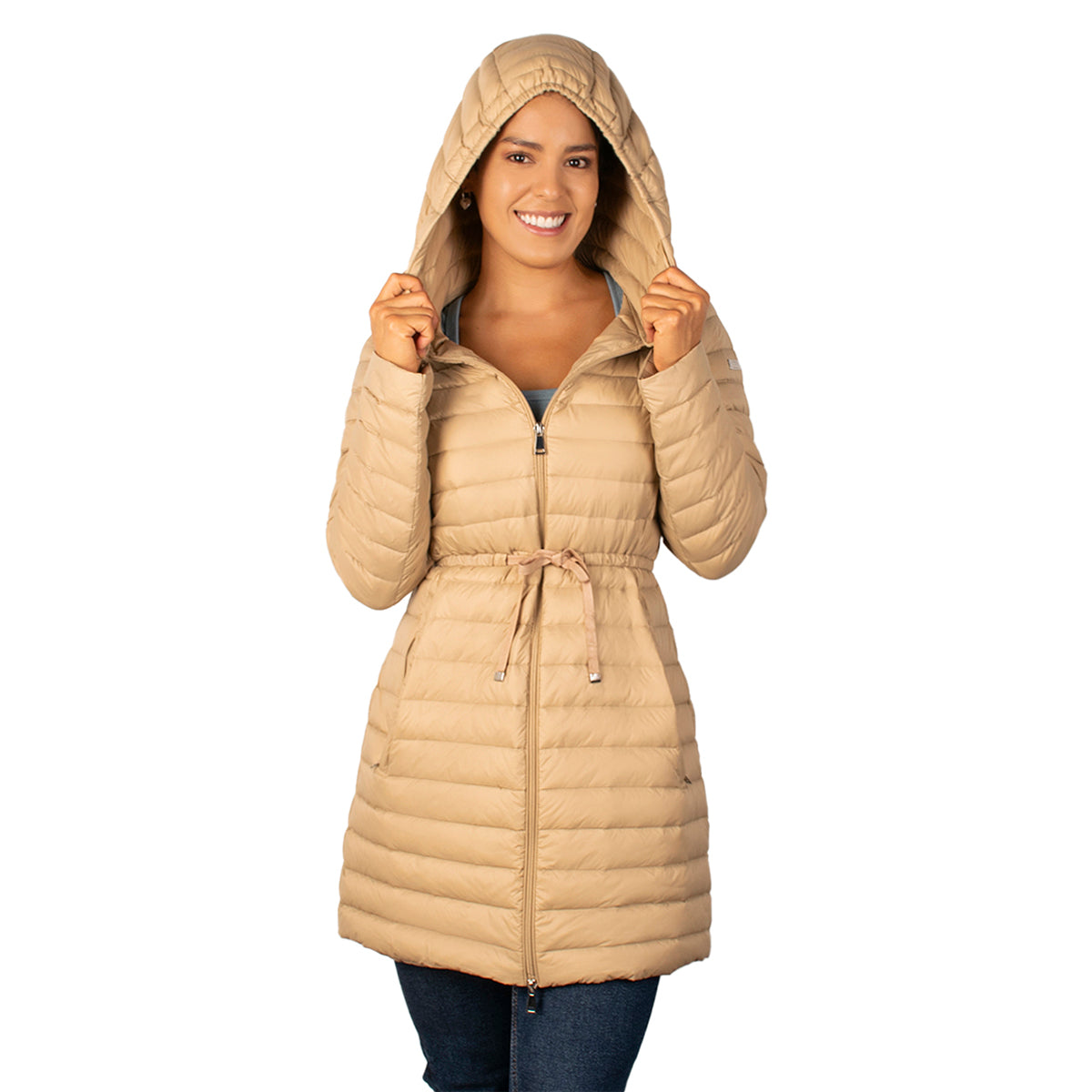 Foto 3 | Chamarra Beige Greenlander para Mujer