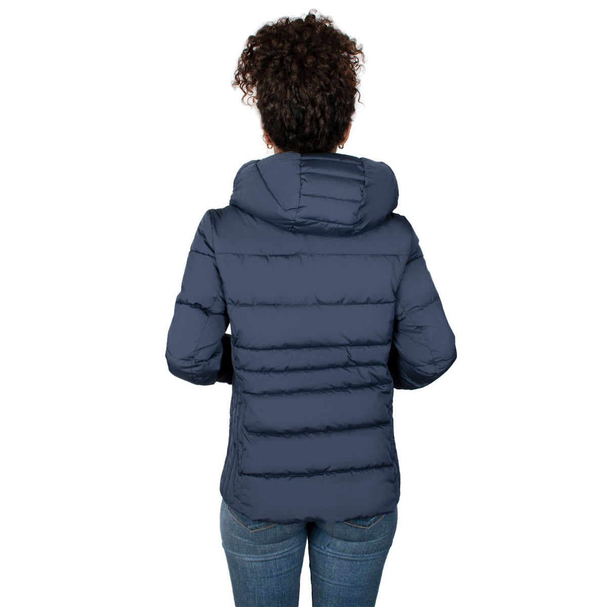 Foto 4 pulgar | Chamarra Greenlander Capitonada Gorro Ajustable Azul Marino Para Mujer