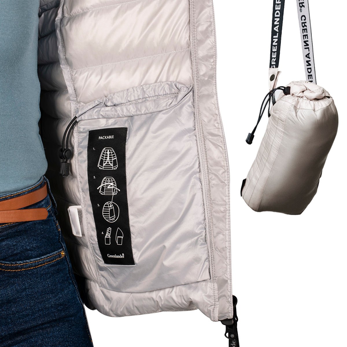 Foto 6 pulgar | Chamarra Greenlander De Pluma Packable Para Mujer