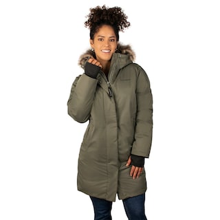 Foto 1 | Chamarra Greenlander Larga Con Gorro Y Fur Para Mujer