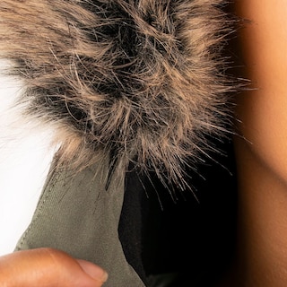 Foto 4 | Chamarra Greenlander Larga Con Gorro Y Fur Para Mujer