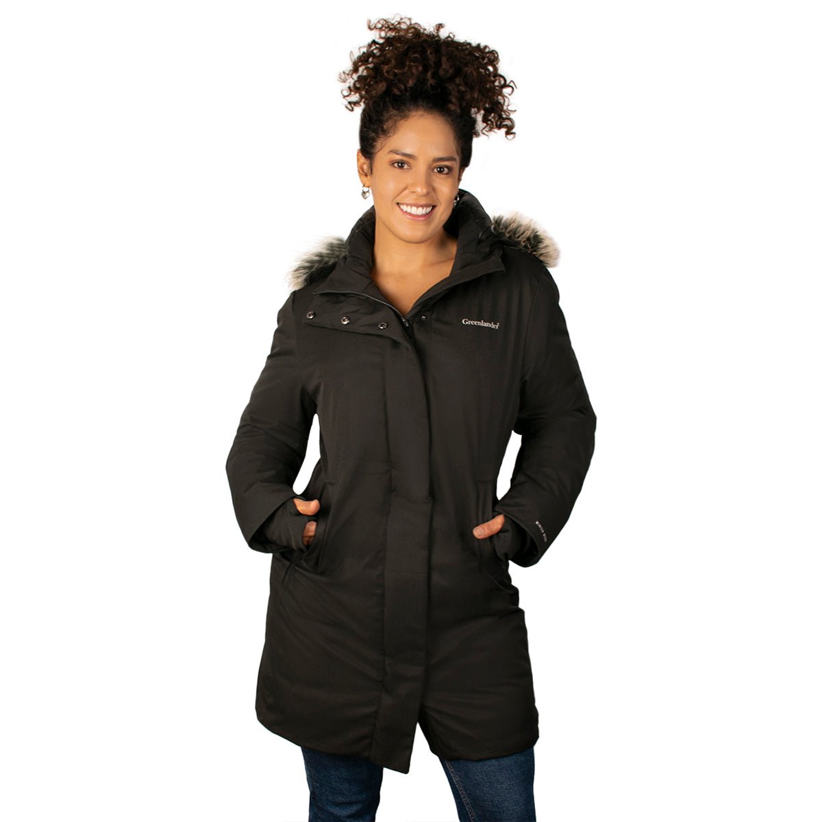 Foto 2 pulgar | Chamarra Greenlander Larga Con Gorro Y Fur Para Mujer
