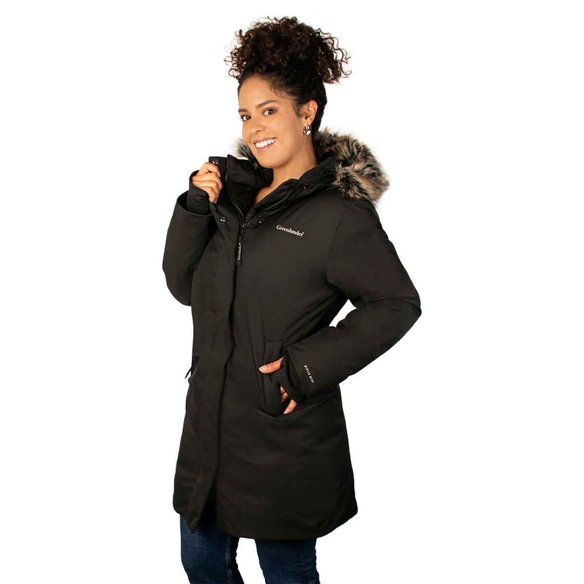 Foto 5 pulgar | Chamarra Greenlander Larga Con Gorro Y Fur Para Mujer