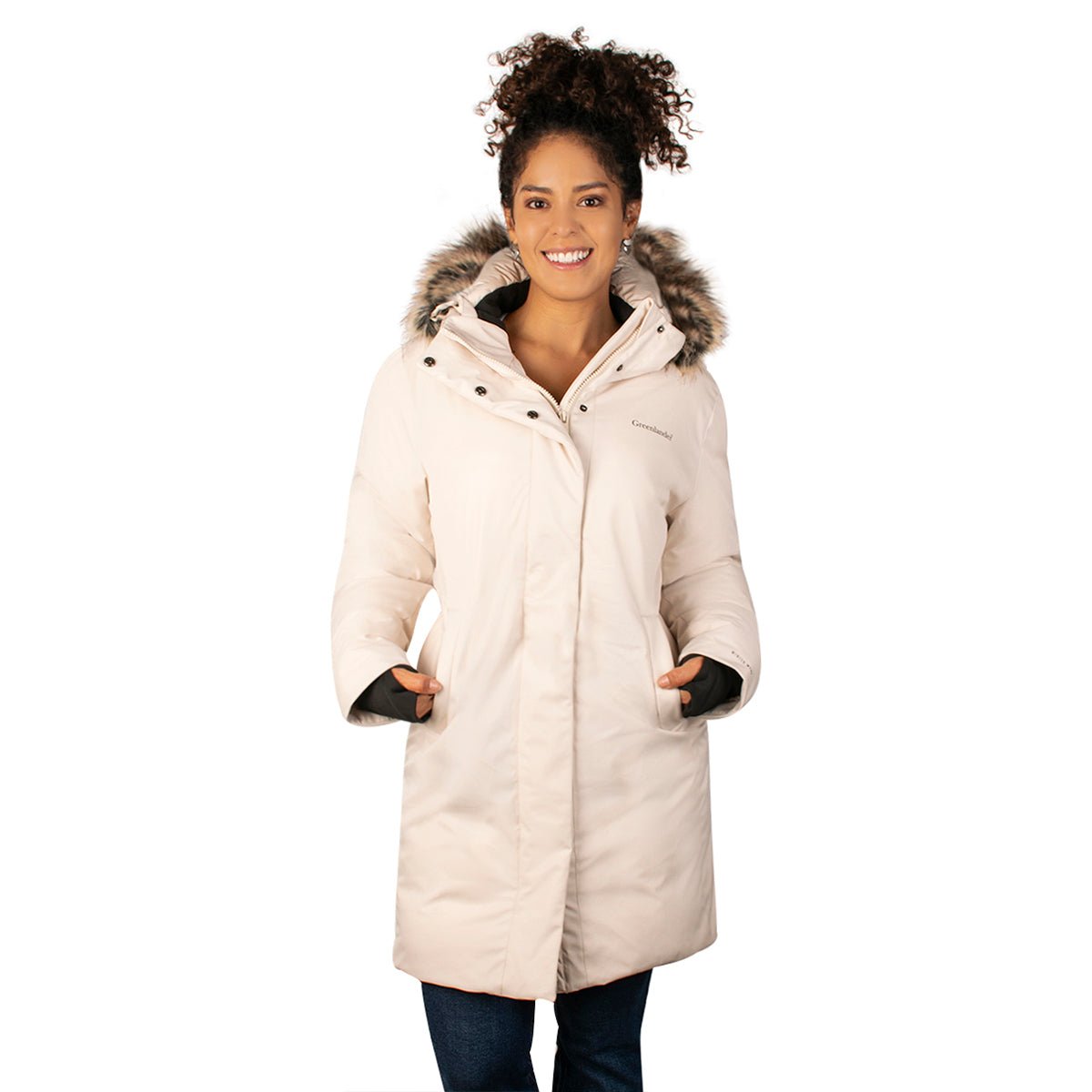 Chamarra Greenlander Larga Con Gorro Y Fur Para Mujer $1,599