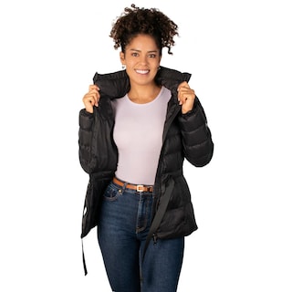 Foto 3 | Chamarra Greenlander Capitonada Cinta Ajustable Para Mujer