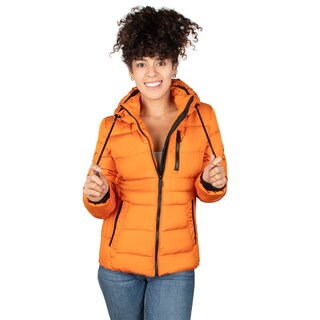 Foto 1 | Chamarra Greenlander Capitonada Gorro Ajustable Para Mujer