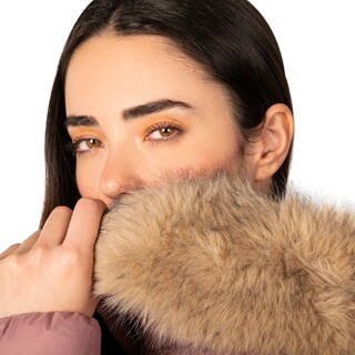 Foto 4 | Chamarra Greenlander Capitonada De Pluma Con Cuello Fur Para Mujer