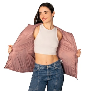 Foto 5 | Chamarra Greenlander Capitonada De Pluma Con Cuello Fur Para Mujer