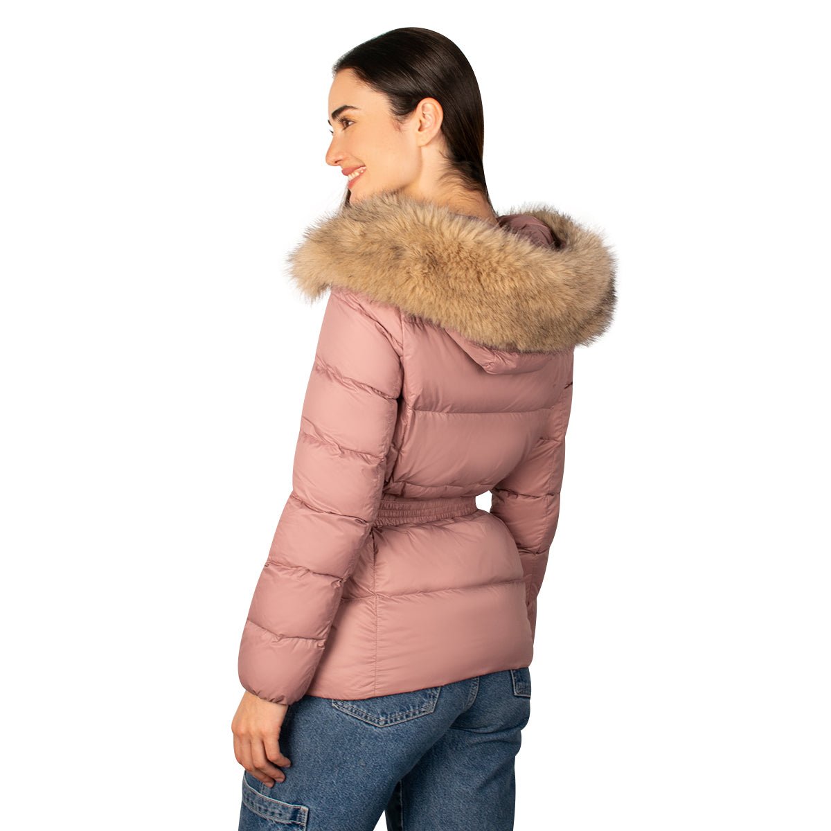 Foto 7 pulgar | Chamarra Greenlander Capitonada De Pluma Con Cuello Fur Para Mujer