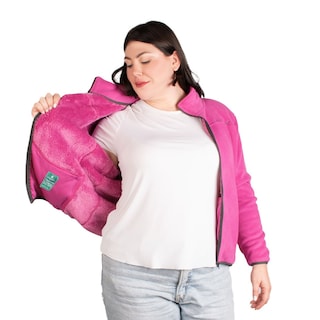Foto 4 | Sudadera Greenlander Eco Fleece Con Fur Tallas Extra Para Dama