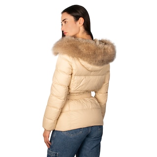 Foto 4 | Chamarra Greenlander Capitonada De Pluma Con Cuello Fur Para Mujer