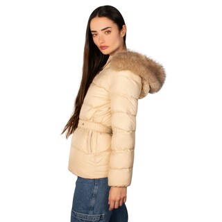 Foto 6 | Chamarra Greenlander Capitonada De Pluma Con Cuello Fur Para Mujer