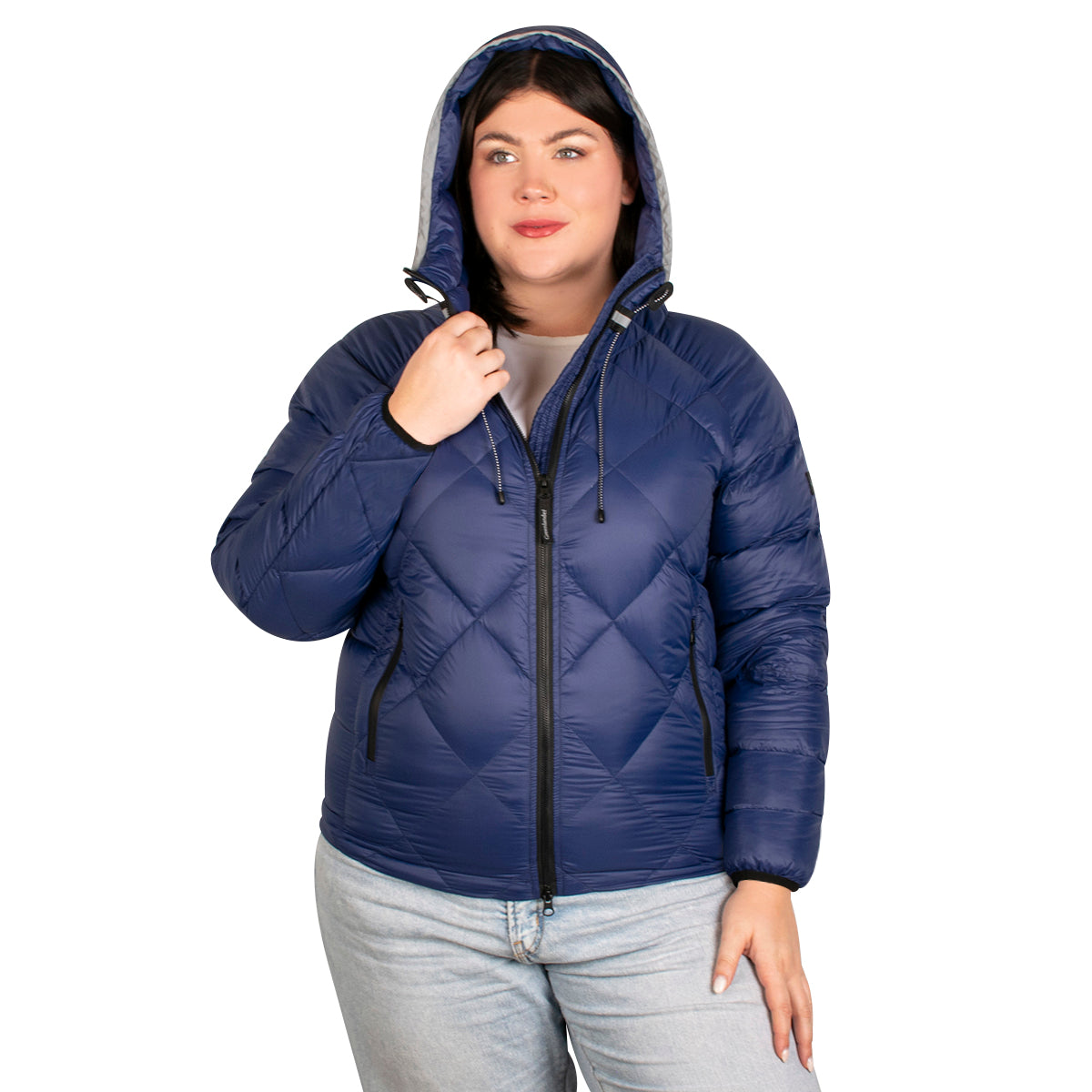 Foto 5 pulgar | Chamarra Greenlander Capitonada Con Gorro Tallas Extra Para Mujer