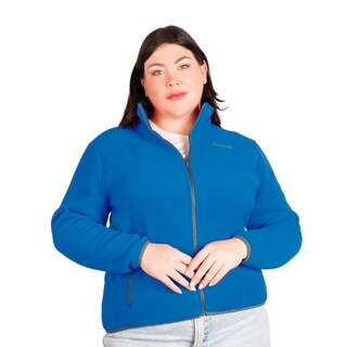 Foto 1 | Sudadera Greenlander Eco Fleece Con Fur Tallas Extra Color Azul Claro Para Dama