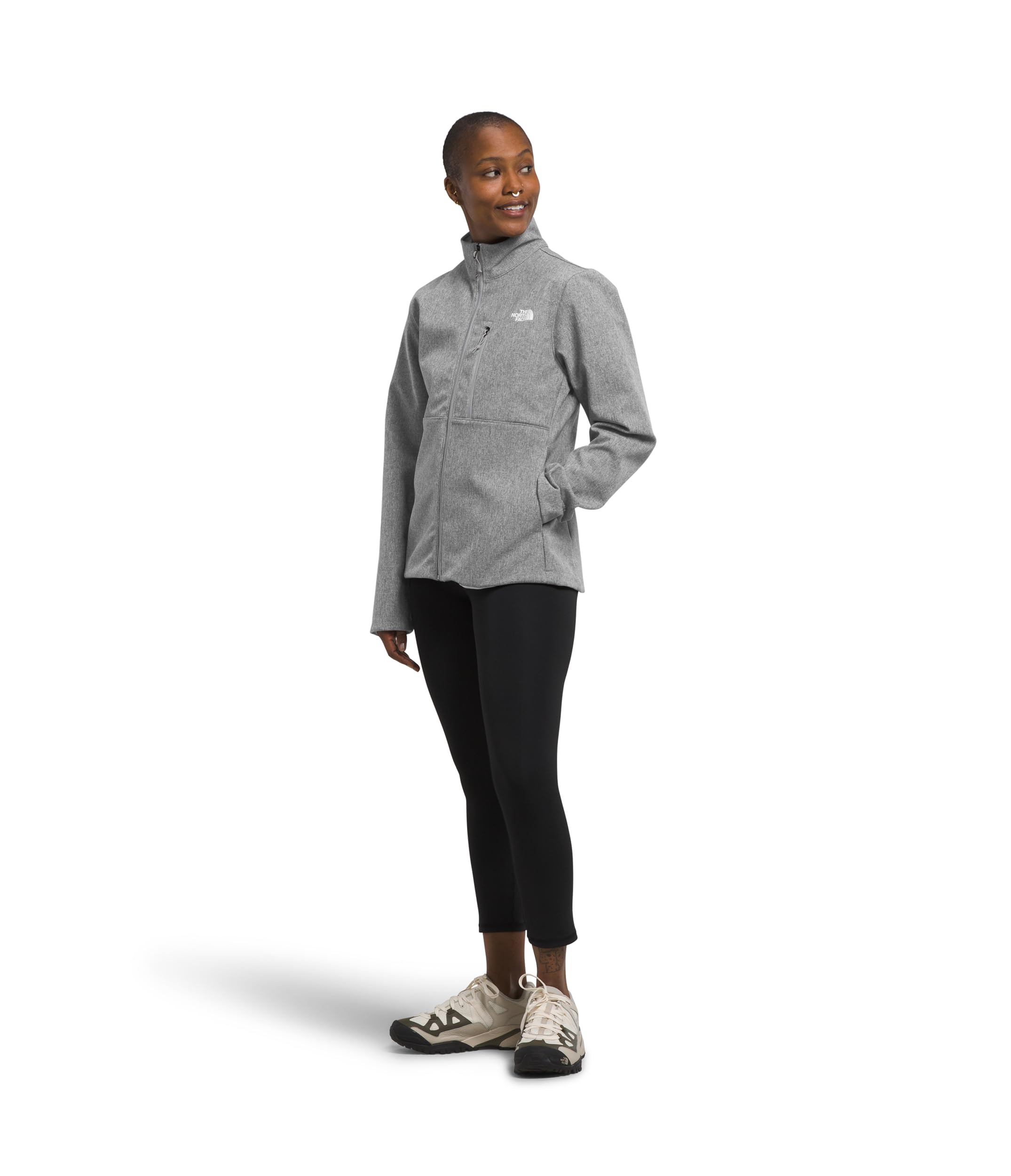Foto 3 pulgar | Chaqueta The North Face Apex Bionic 3 Para Mujer Tnf Gris Talla L - Venta Internacional.