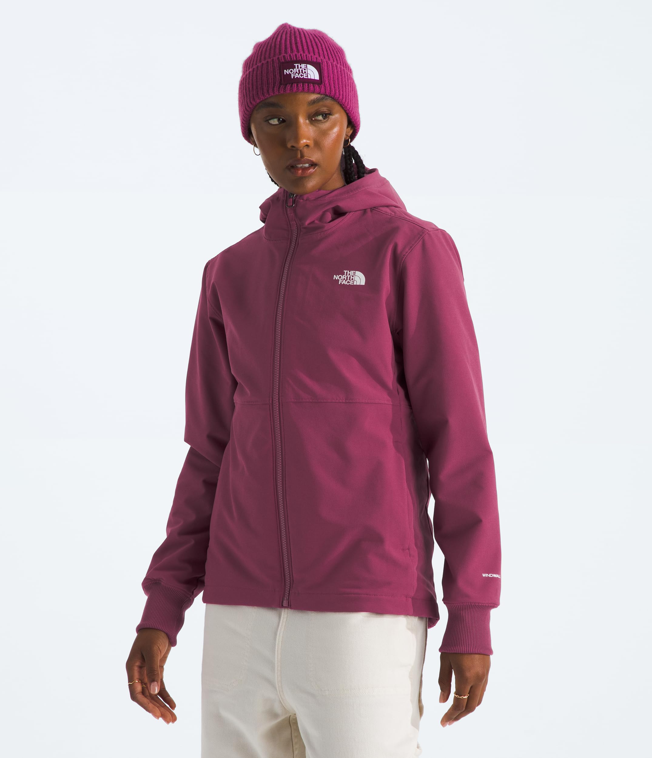 Foto 4 pulgar | Chaqueta The North Face Shelbe Raschel De Forro Polar Cyber Berry Para Mujer - Venta Internacional.