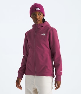 Foto 3 | Chaqueta The North Face Shelbe Raschel De Forro Polar Cyber Berry Para Mujer - Venta Internacional.