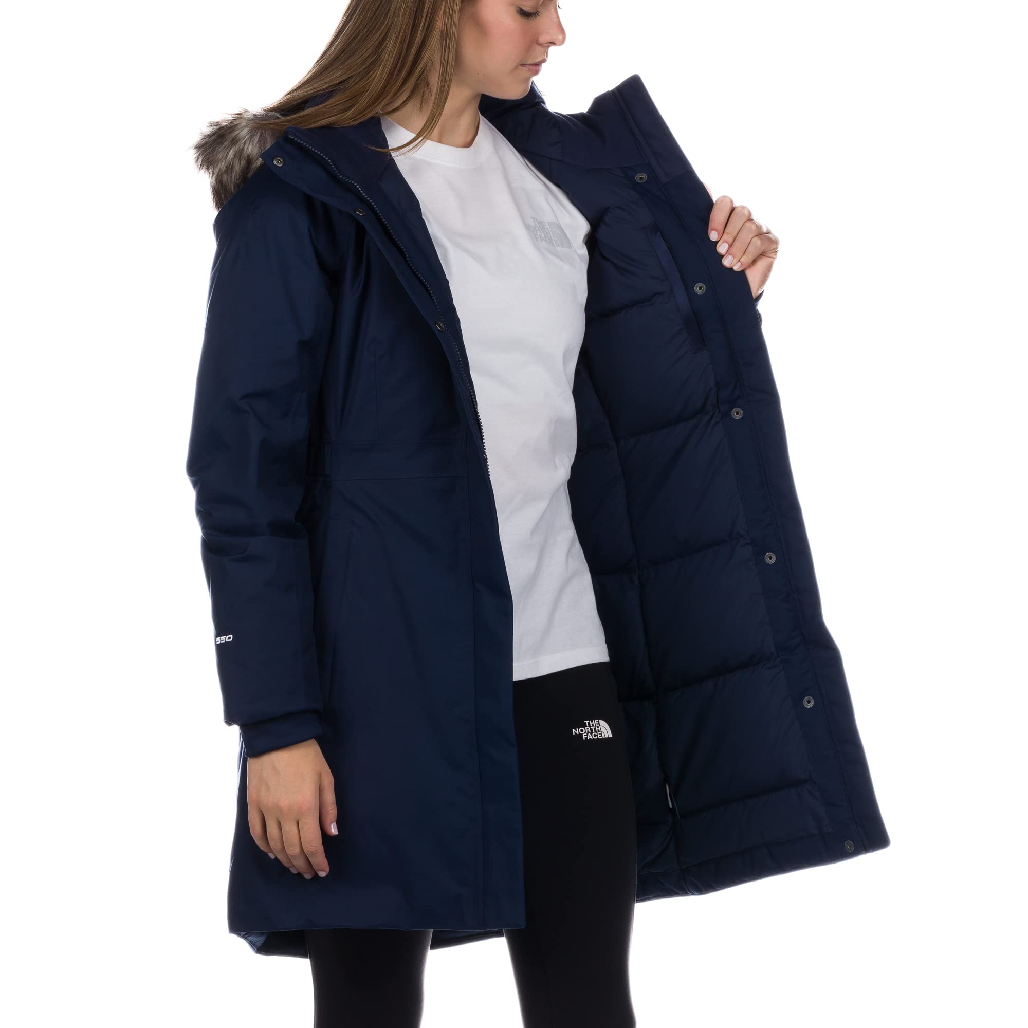 Foto 4 | Parka Jump Down De The North Face Para Mujer, Azul Marino Summit, Talla Xxl - Venta Internacional.