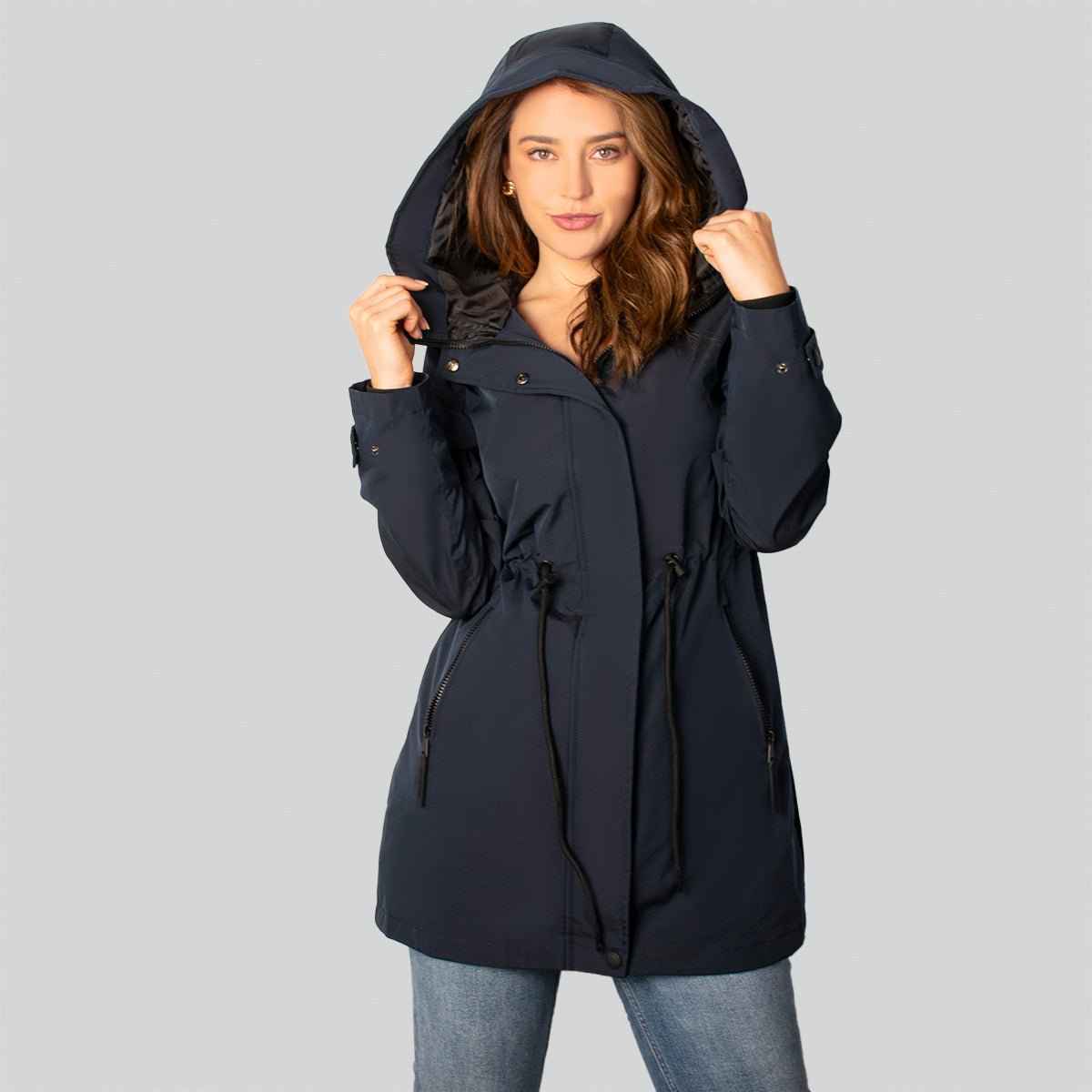 Foto 6 pulgar | Chamarra Greenlander Rompevientos Con Gorro Fijo Para Mujer