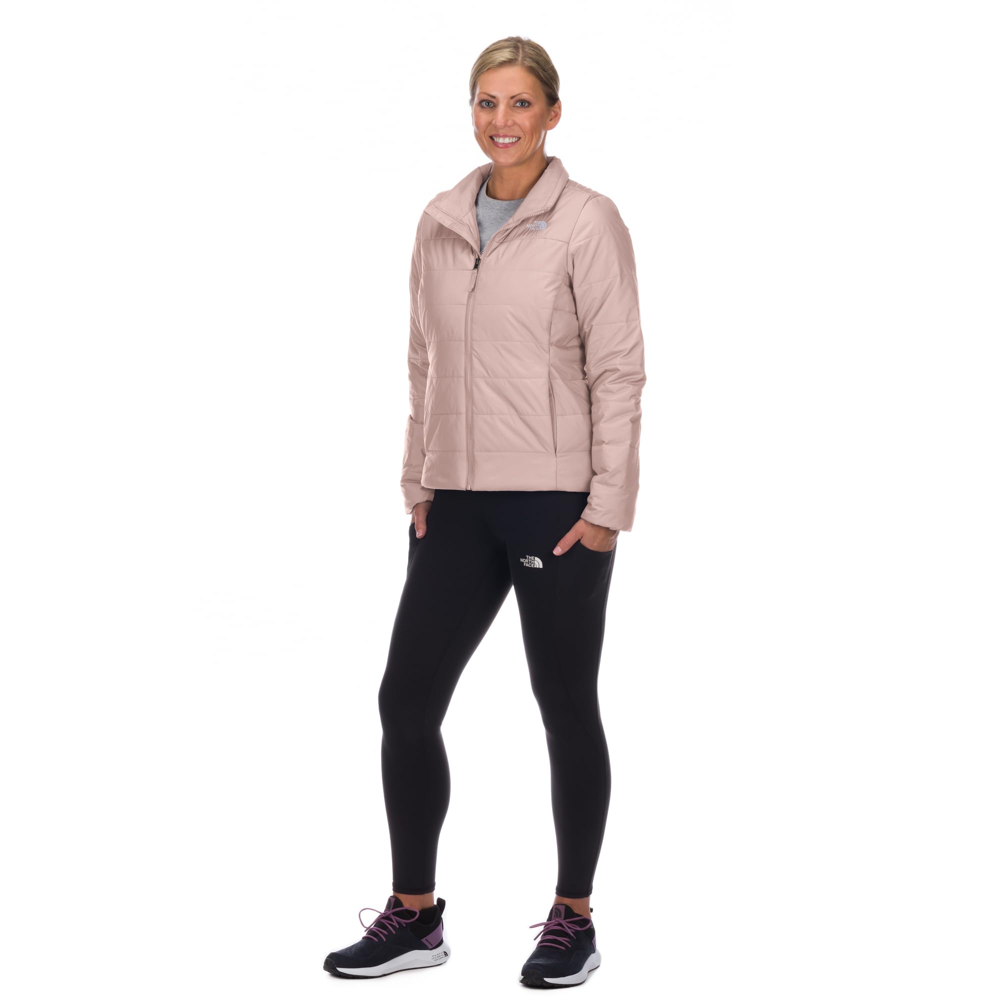 Foto 2 | Chaqueta The North Face Flare Para Mujer Xl Pink Moss - Venta Internacional.