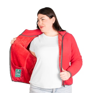 Foto 2 | Sudadera Greenlander Eco Fleece Con Fur Tallas Extra Para Dama