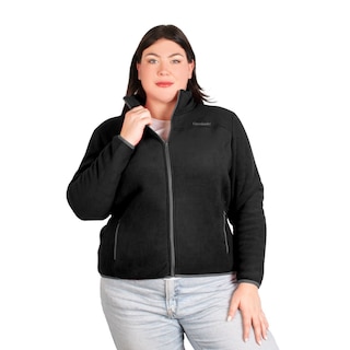 Foto 1 | Sudadera Greenlander Eco Fleece Con Fur Tallas Extra Para Dama