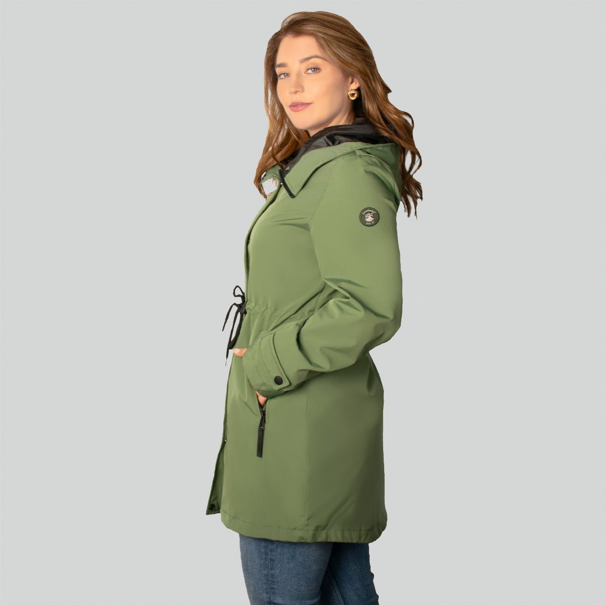 Foto 4 pulgar | Chamarra Greenlander Rompevientos Con Gorro Fijo Para Mujer