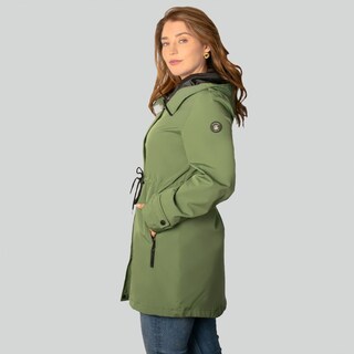 Foto 3 | Chamarra Greenlander Rompevientos Con Gorro Fijo Para Mujer